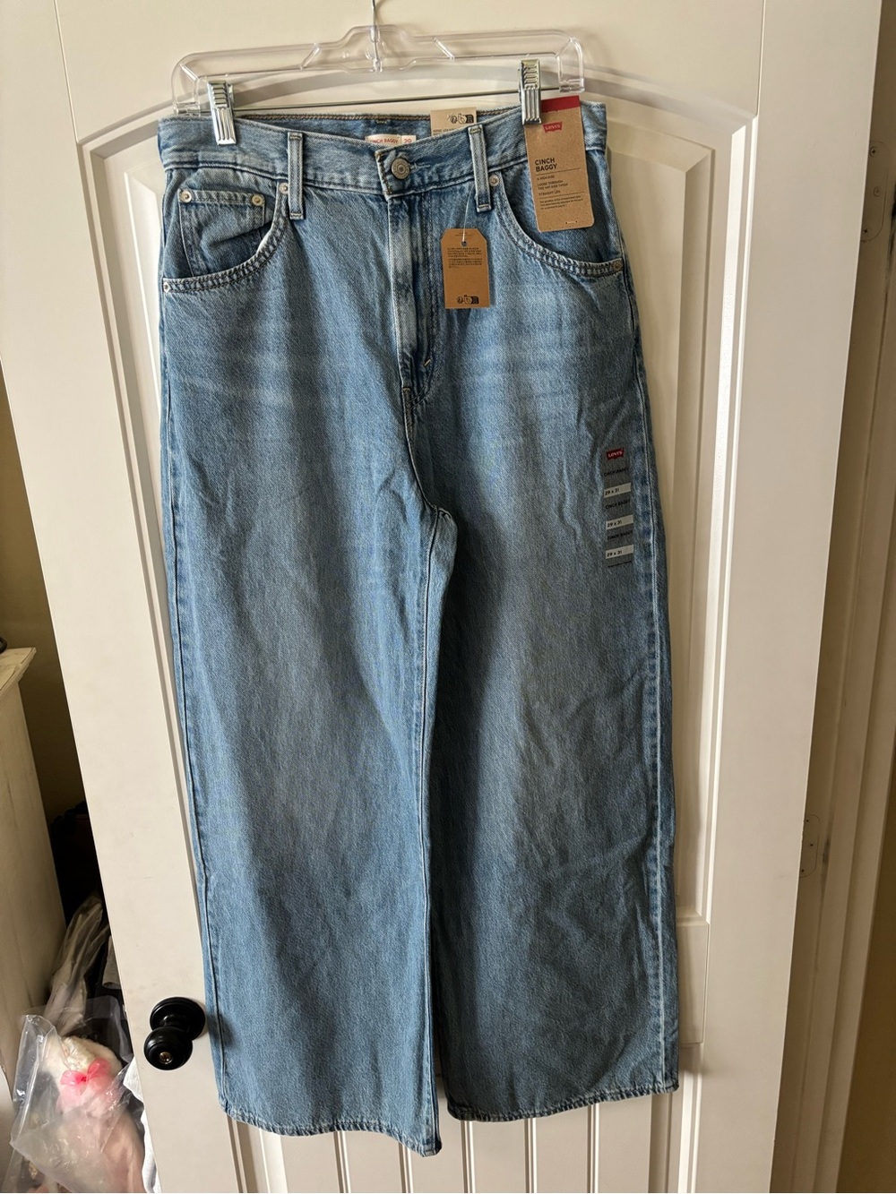 Levi's Light Blue Cinch Baggy Women's Jeans